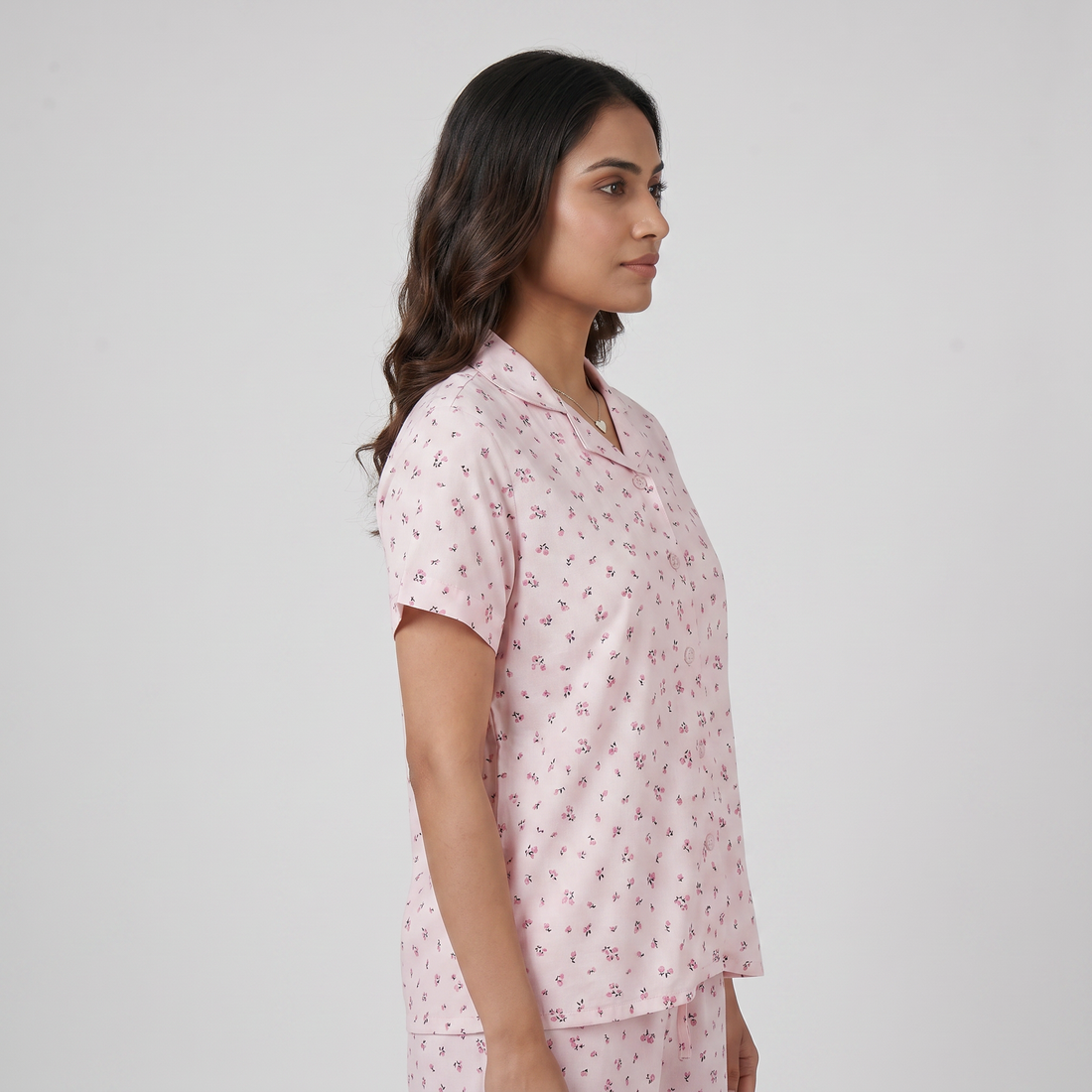 Printed Shirt with Short Sleepwear set