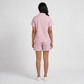 Printed Shirt with Shorts Sleepwear Set