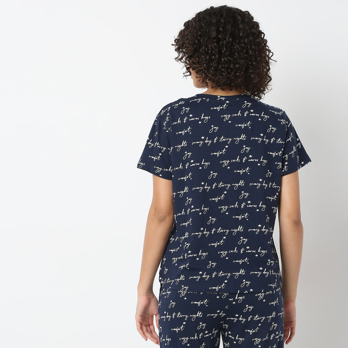 Regular Fit Printed Lounge T-Shirt