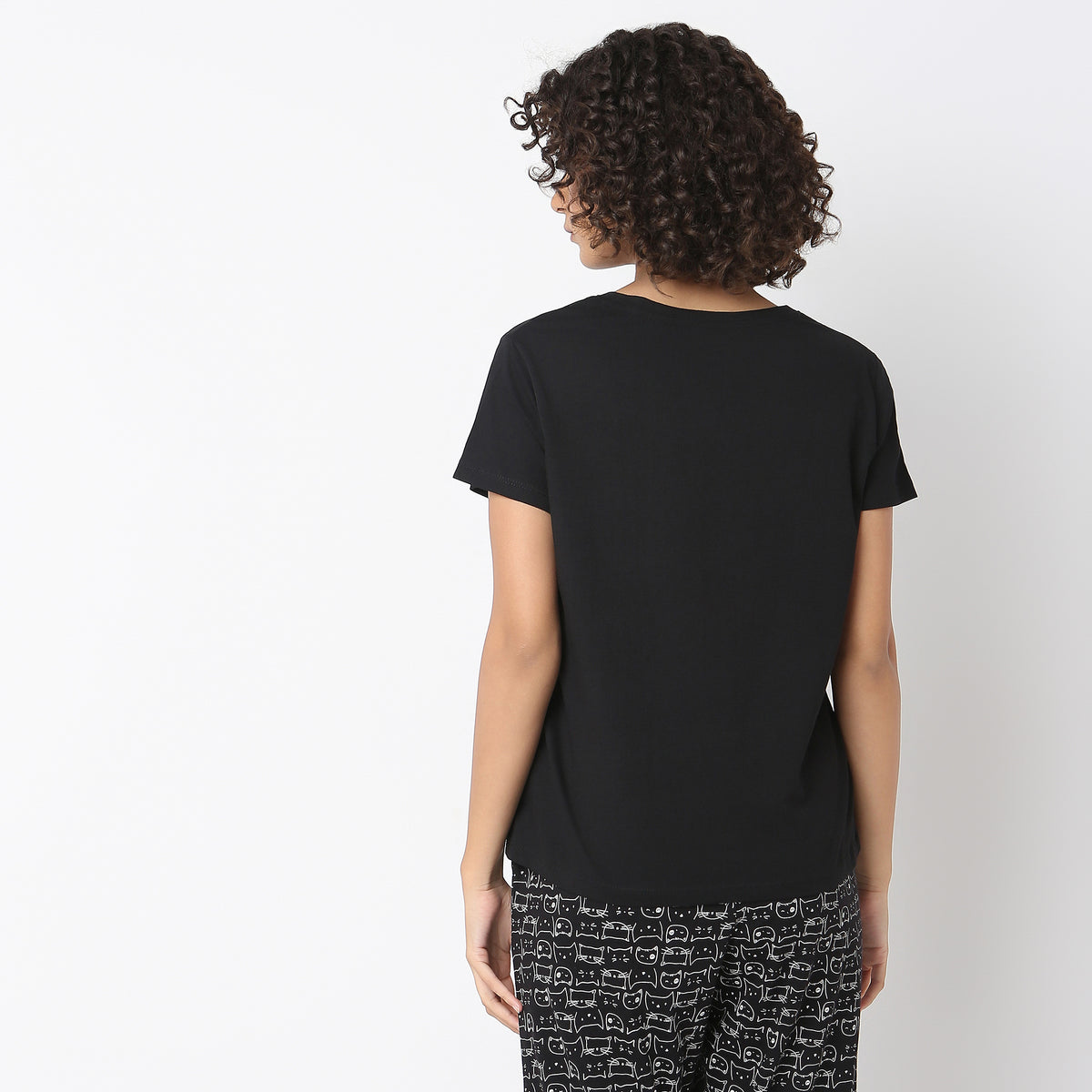 Regular Fit Printed Lounge T-Shirt