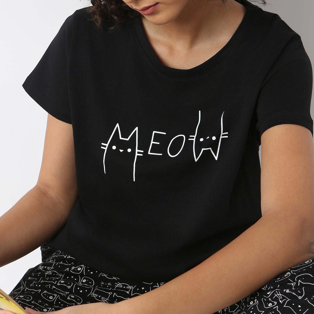 Regular Fit Printed Lounge T-Shirt