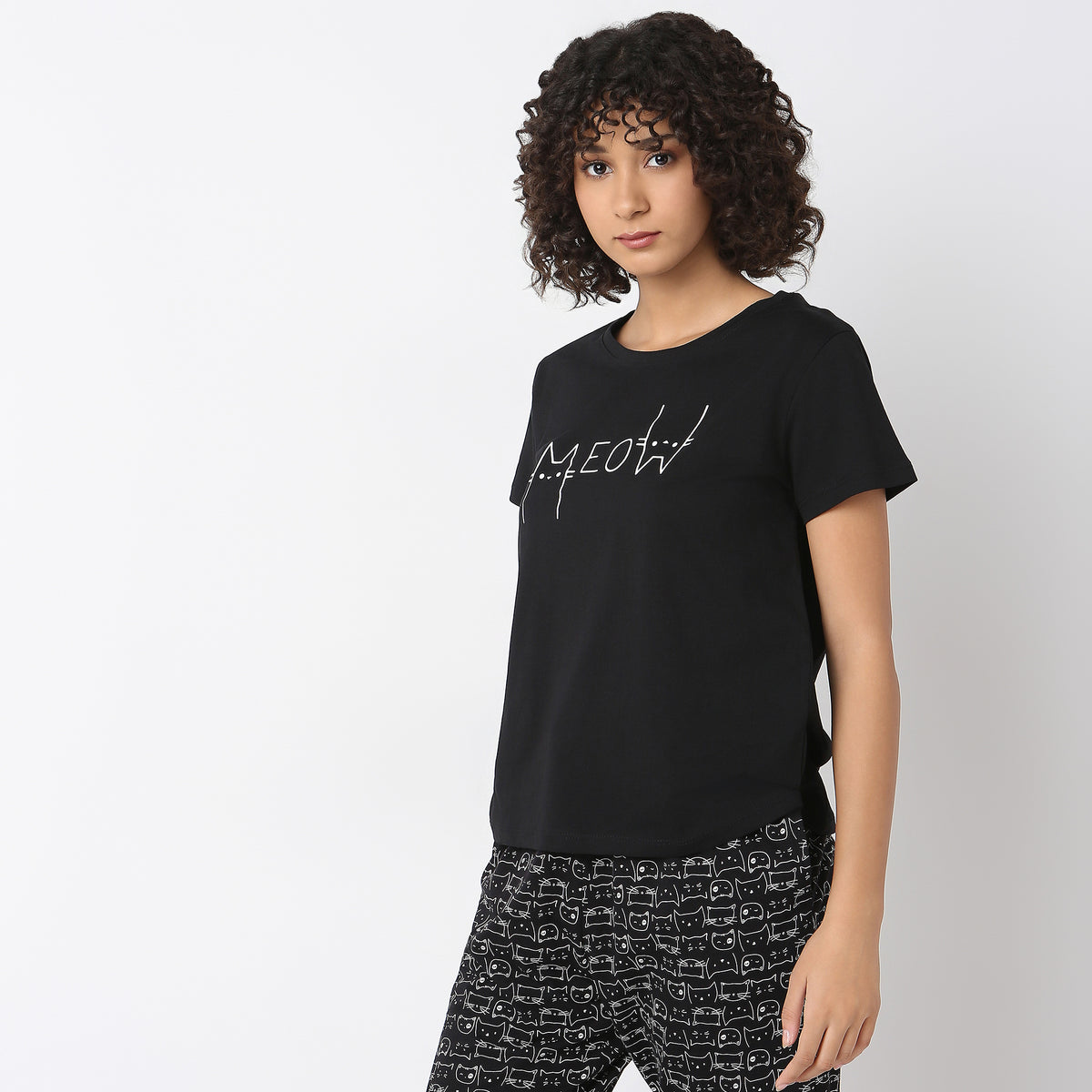 Regular Fit Printed Lounge T-Shirt