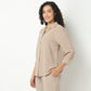 Solid Front Open Loungewear Shirt