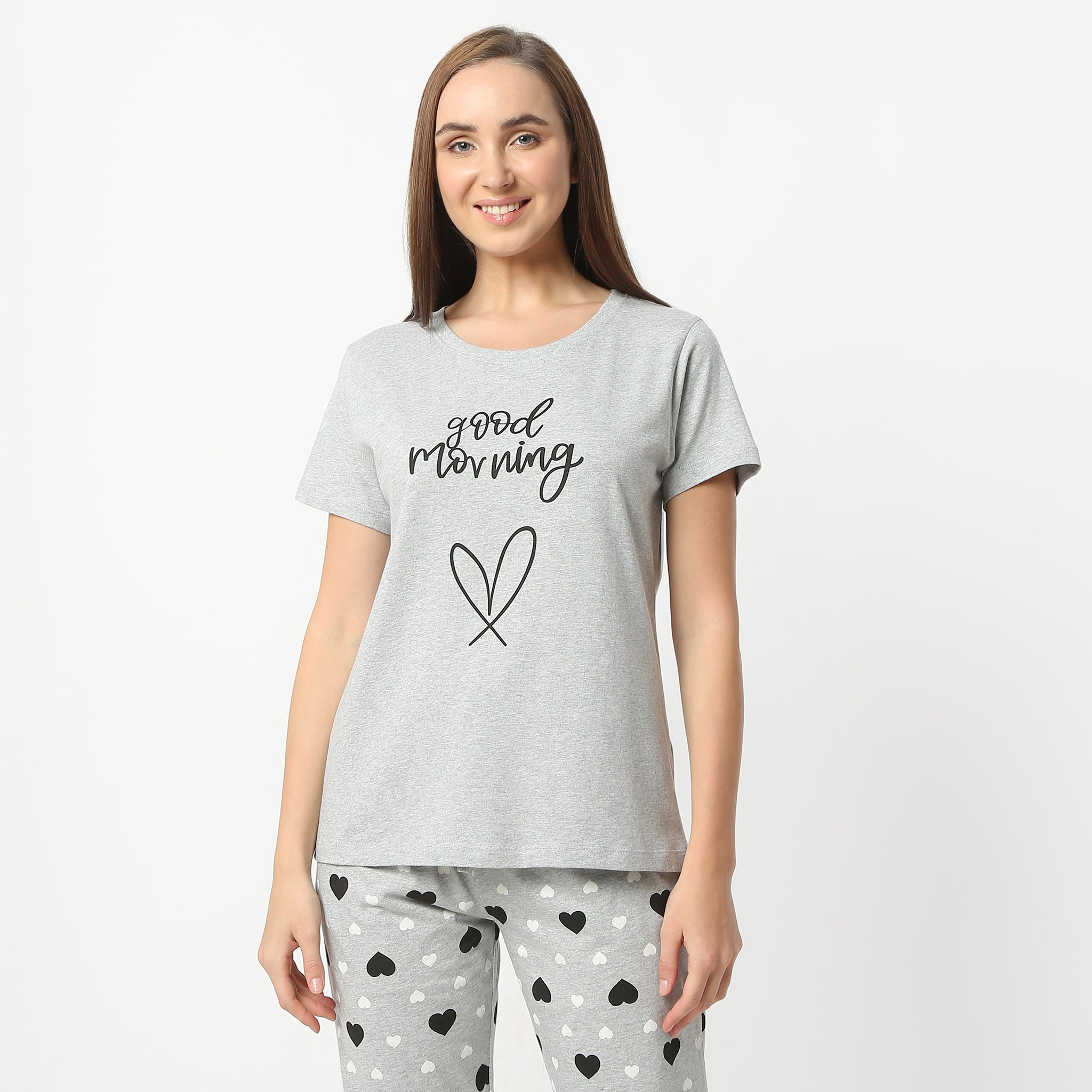 Regular Fit Solid Crew Neck Regular Length T-Shirt