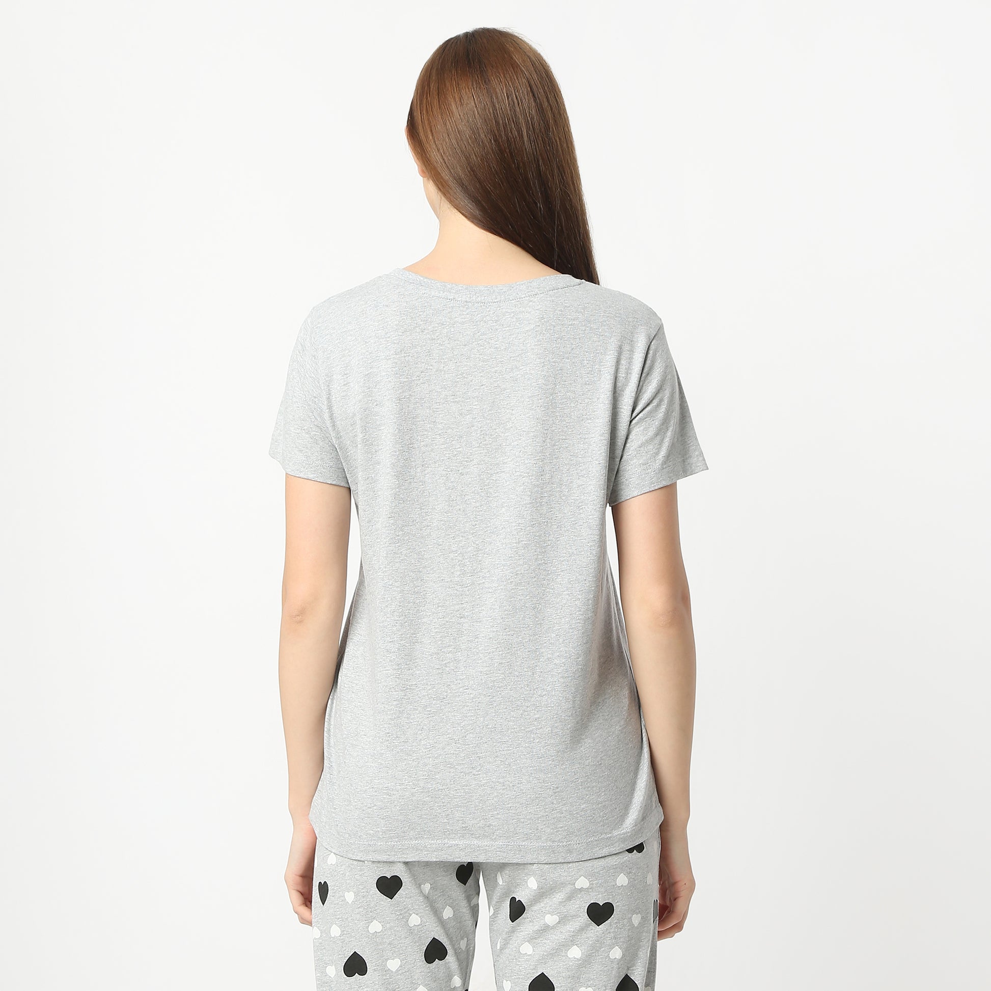 Regular Fit Solid Crew Neck Regular Length T-Shirt