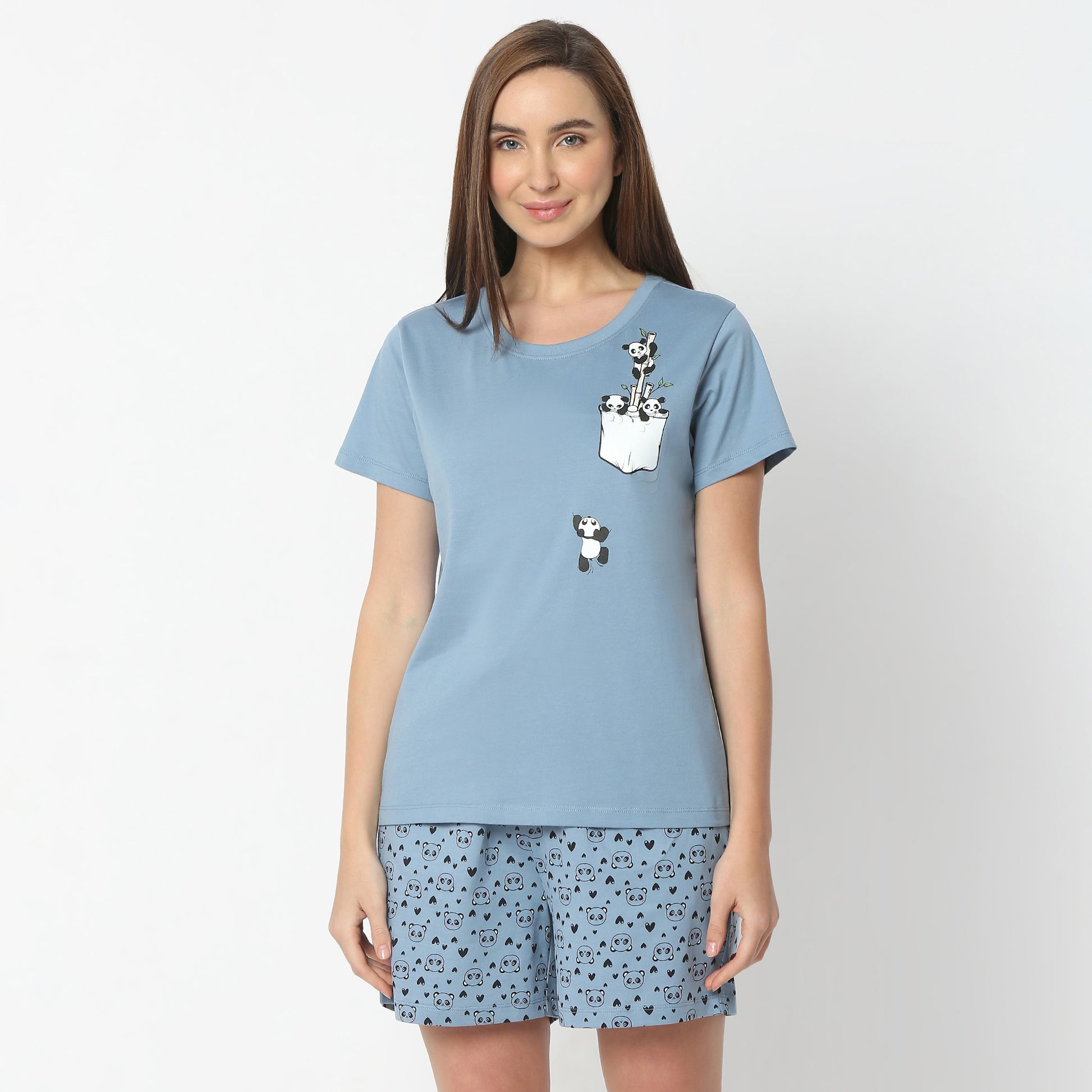 Regular Fit Printed Round Neck Regular Length T-Shirt