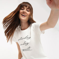 Regular Fit Printed Round Neck T-Shirt