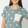 Regular Fit Printed Round Neck Regular Length T-Shirt