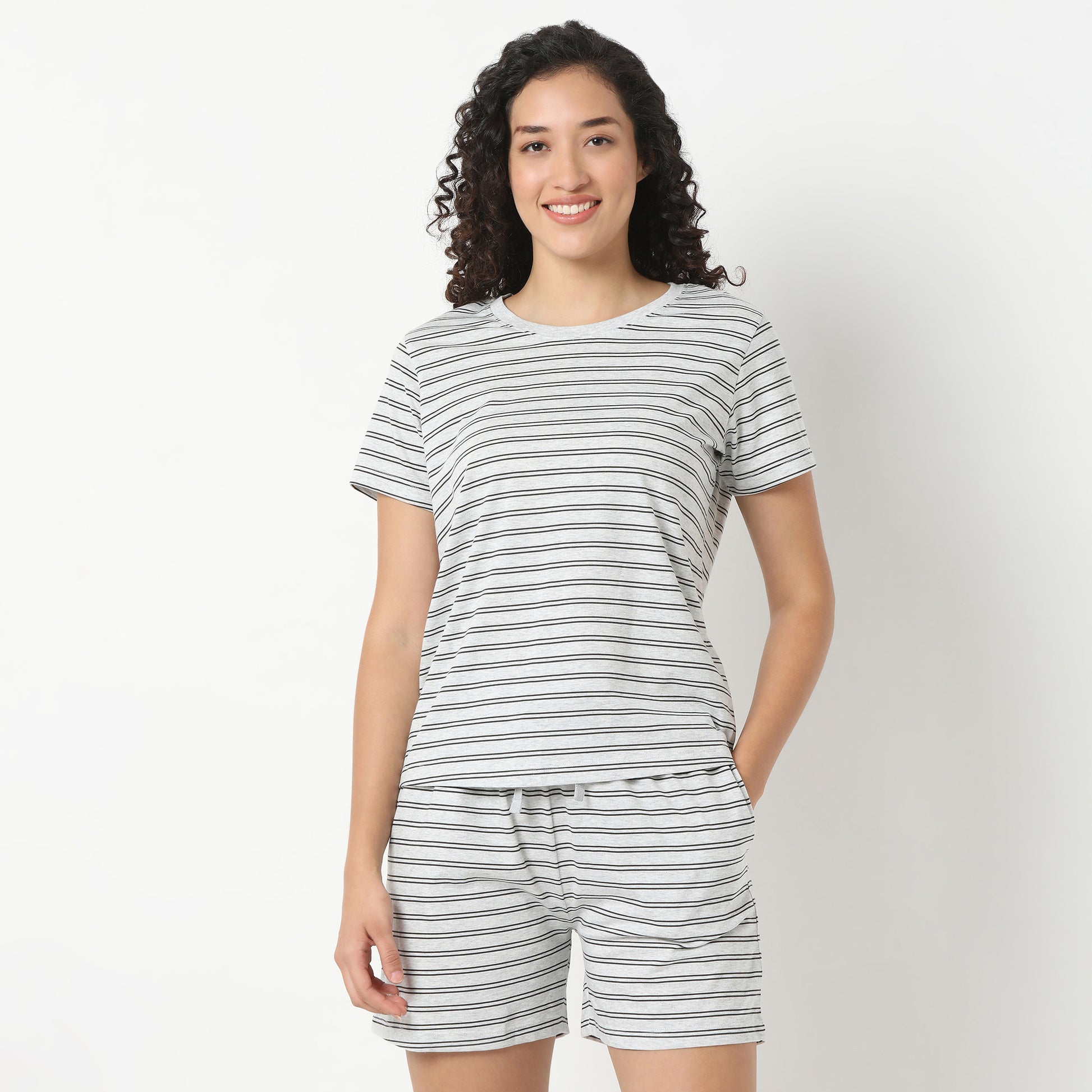 Striped Loungewear T-Shirt
