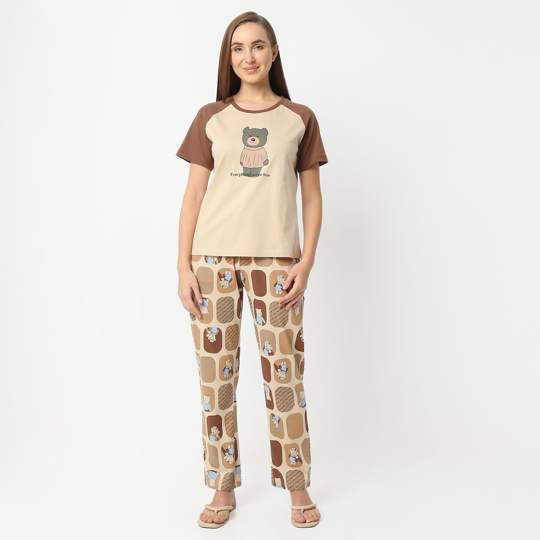 Regular Fit Printed Round Neck Regular Length T-Shirt