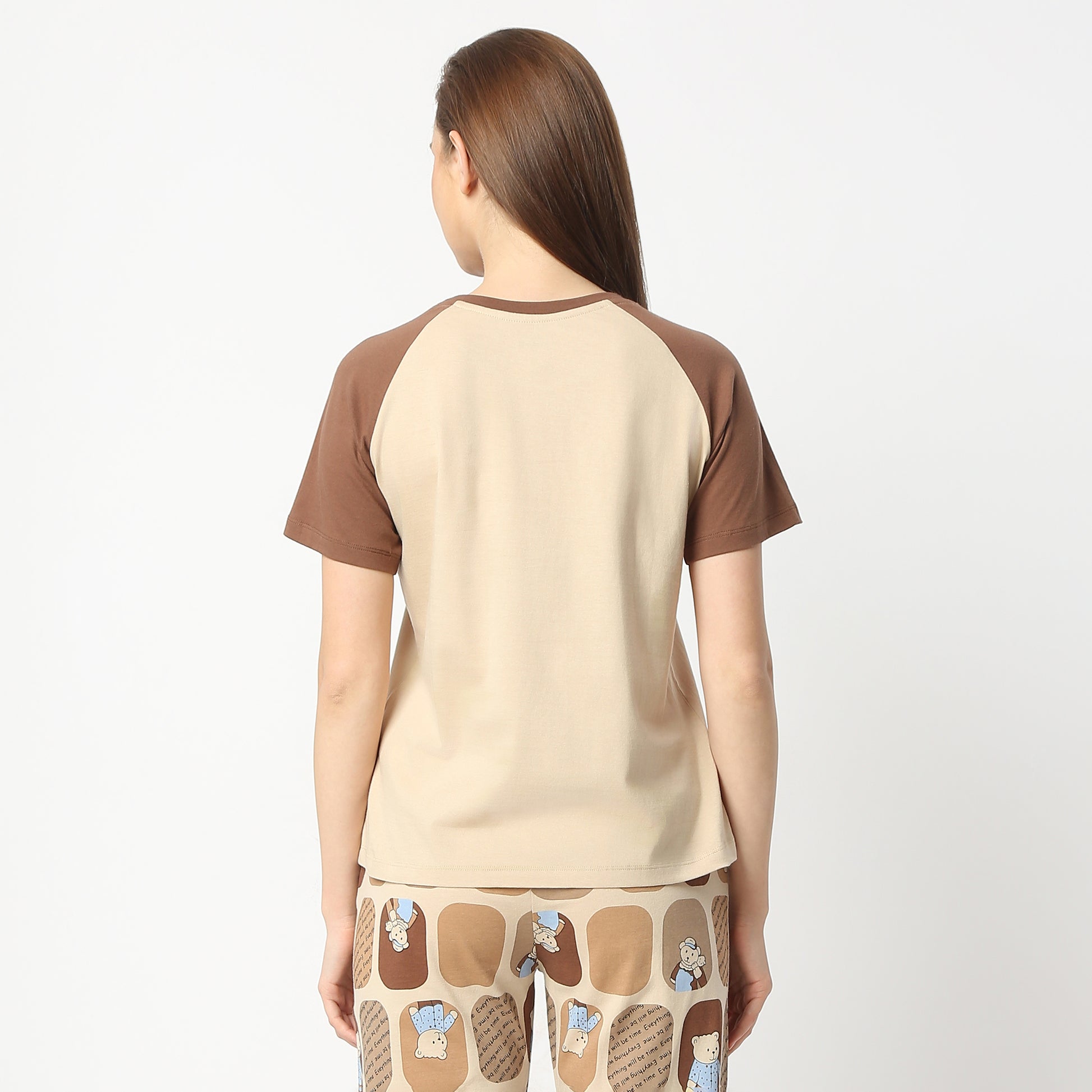 Regular Fit Printed Round Neck Regular Length T-Shirt