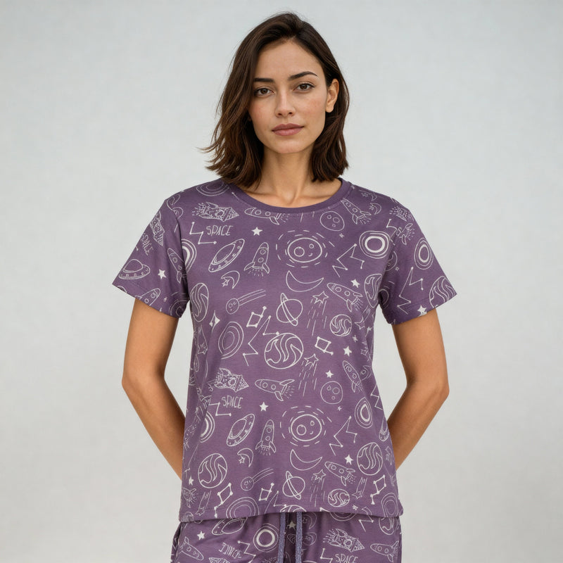 Cotton Printed Lounge T-Shirt