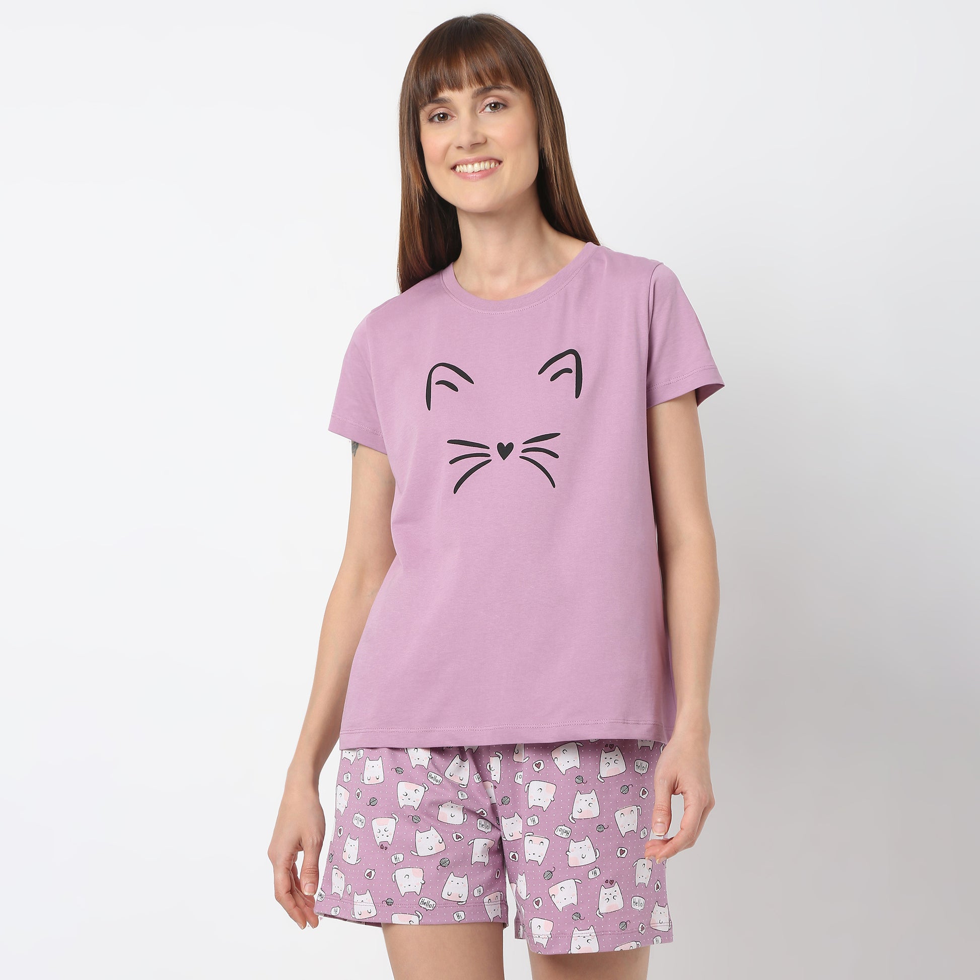 Regular Fit Printed Crew Neck T-Shirt