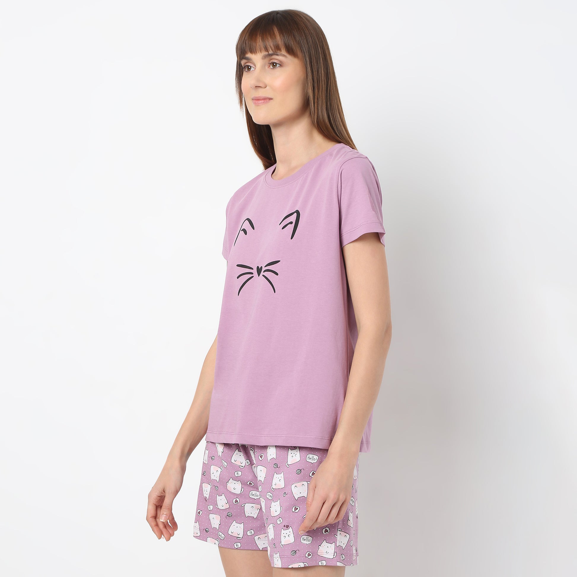 Regular Fit Printed Crew Neck T-Shirt