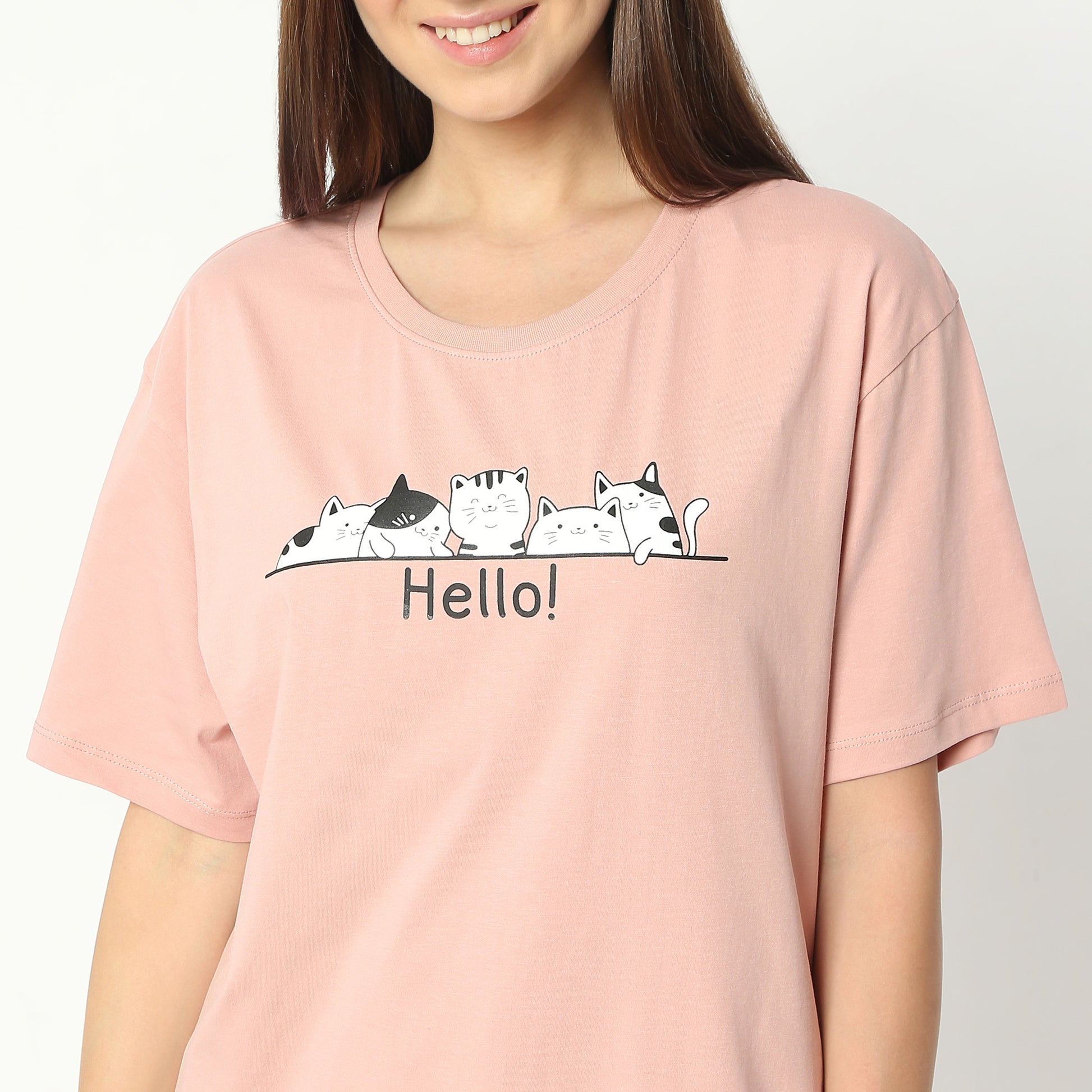 Regular Fit Printed Crew Neck Regular Length T-Shirt