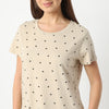 Regular Fit Printed Round Neck Regular Length T-Shirt
