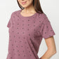 Regular Fit Printed Round Neck Regular Length T-Shirt