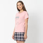 Regular Fit Printed Round Neck Regular Length T-Shirt