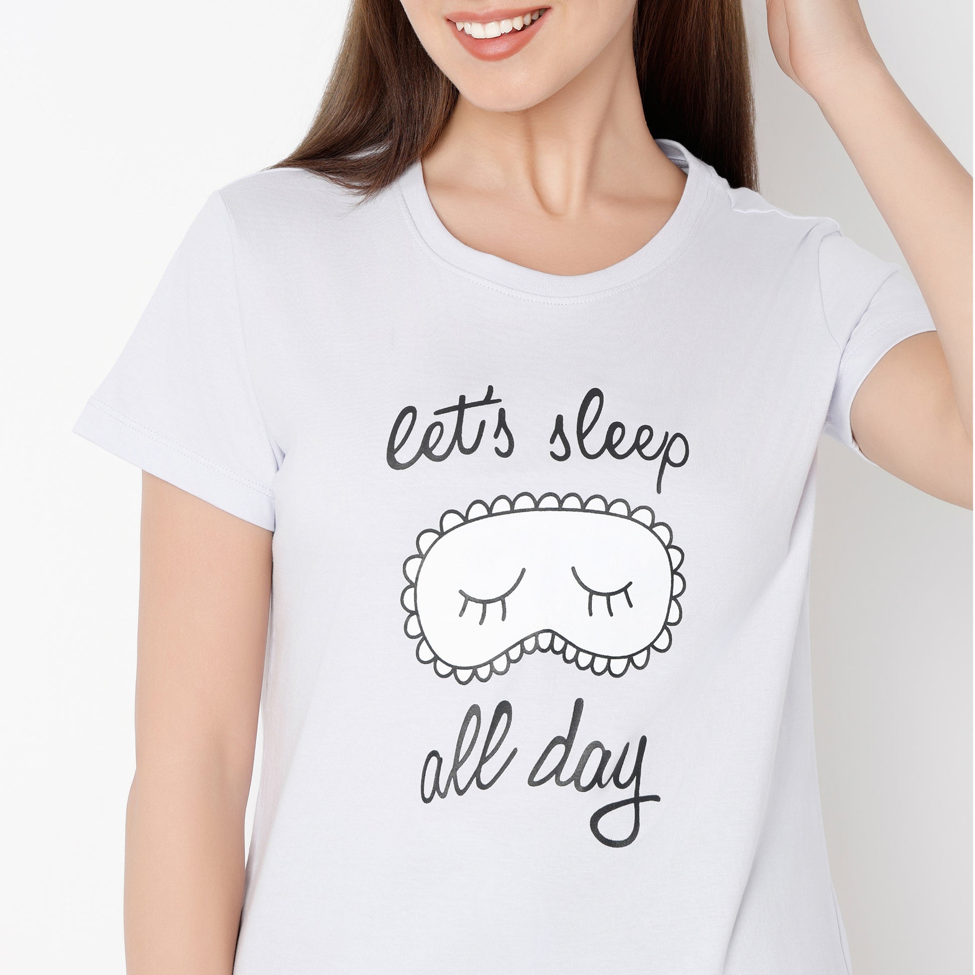 Regular Fit Printed Round Neck T-Shirt