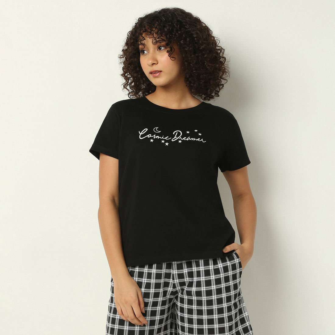 Regular Fit Printed Crew Neck T-Shirt