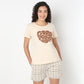 Chest Print Loungewear T-shirt 