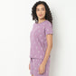 Text Print Round Neck Loungewear T-Shirt