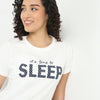 Text Print Round Neck Loungewear T-Shirt