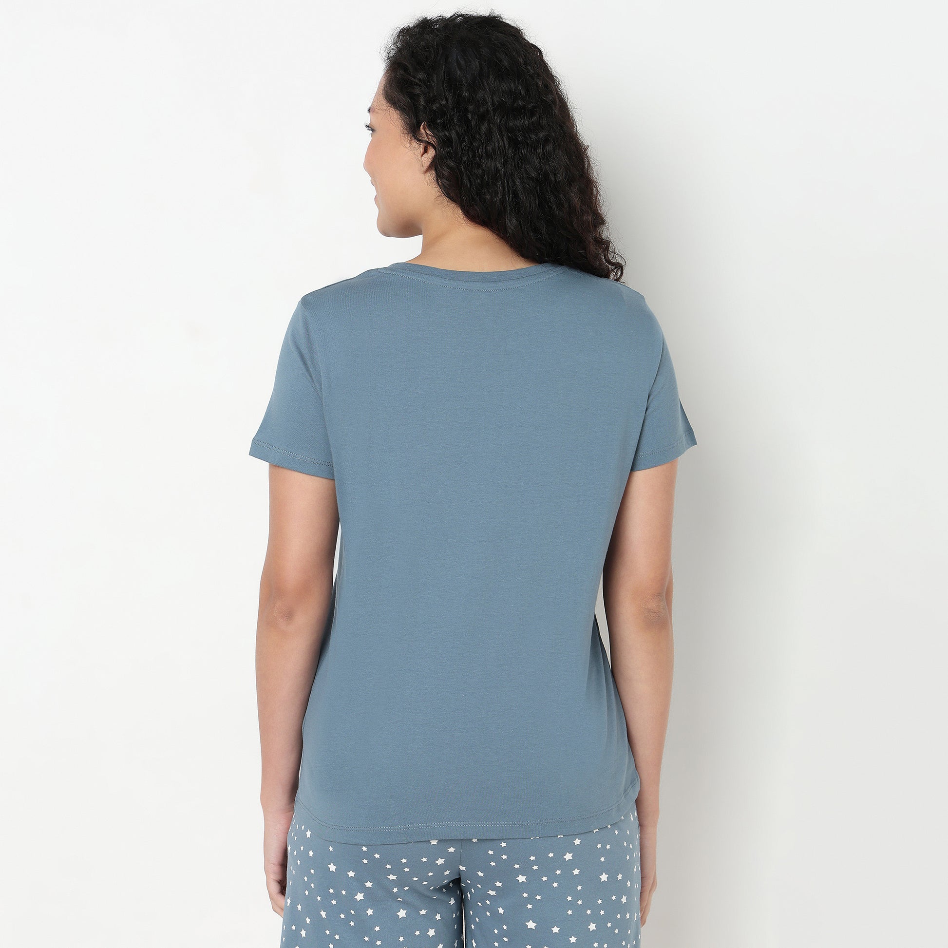 Cotton Fabric Printed T-Shirt