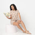 Floral Print Round Neck Loungewear T-Shirt