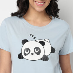 Knitted Printed Lounge T-Shirt