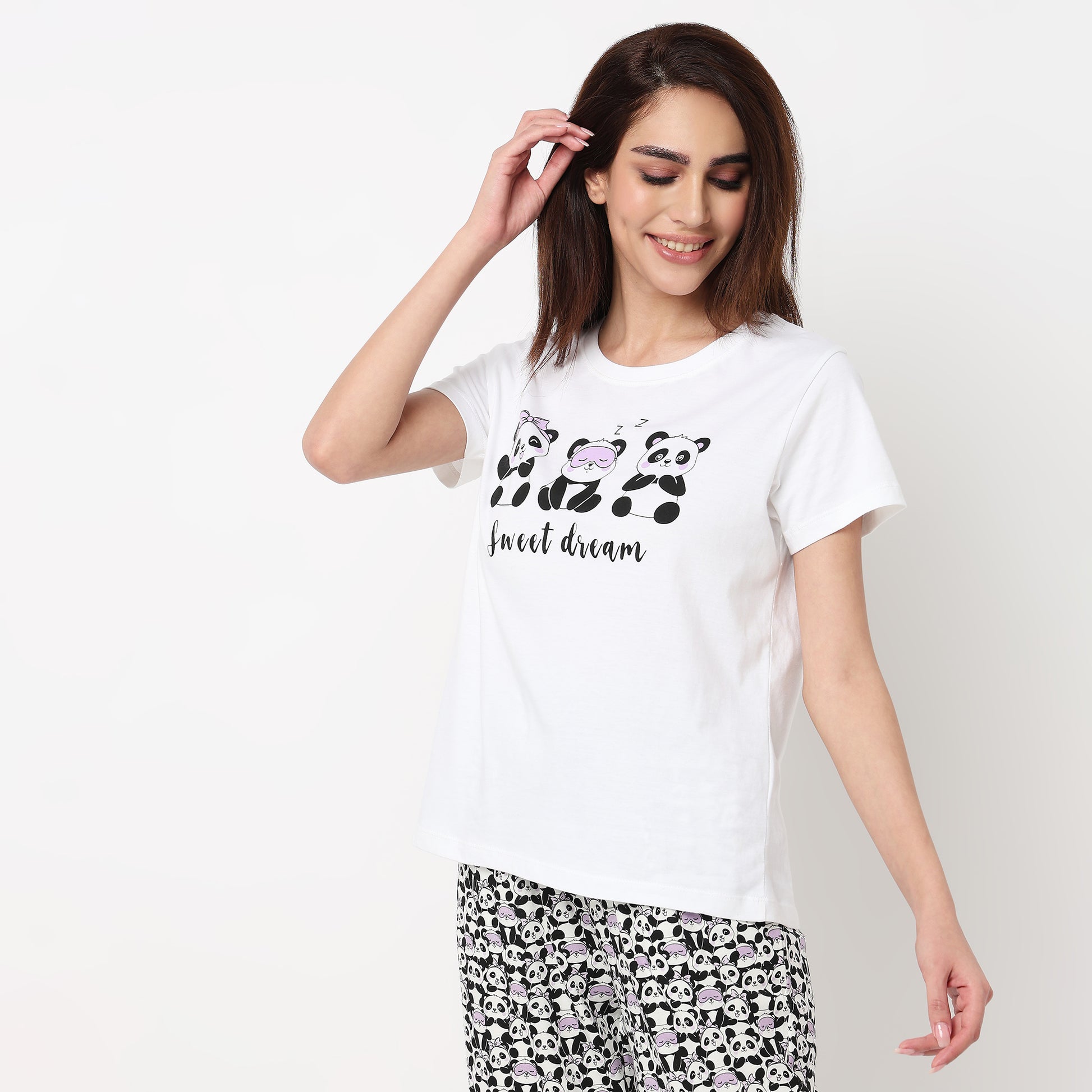 Cotton Printed Lounge T-Shirt