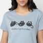 Knitted Printed Lounge T-Shirt