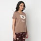 Knitted Printed Lounge T-Shirt