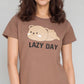 Cotton Printed Short Sleeve Sleepwear T-Shirt