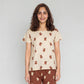 Cotton Printed Short Sleeve Sleepwear T-Shirt