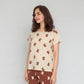Cotton Printed Short Sleeve Sleepwear T-Shirt