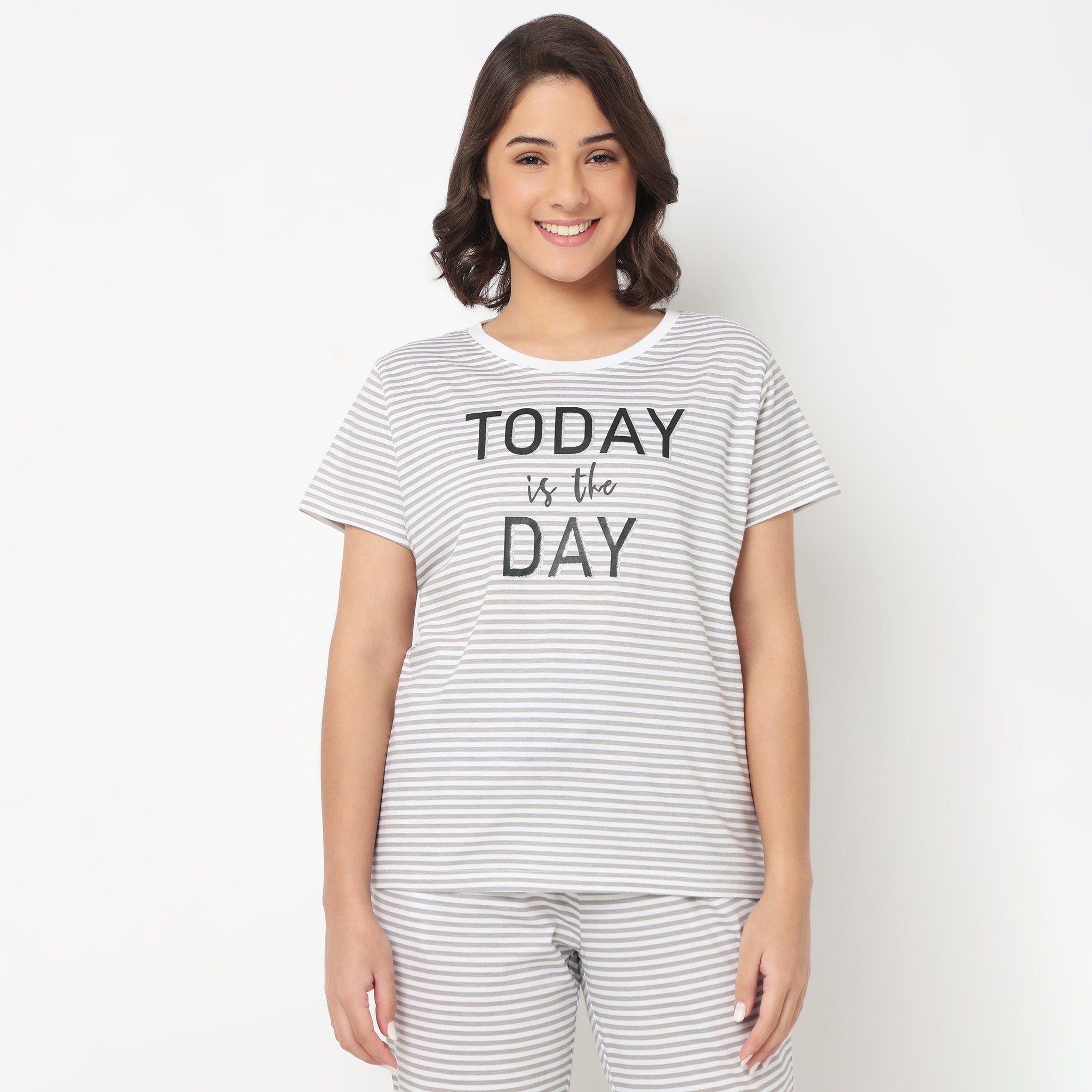 Cotton Printed Lounge T-Shirt
