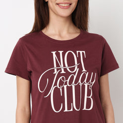 Cotton Printed Lounge T-Shirt