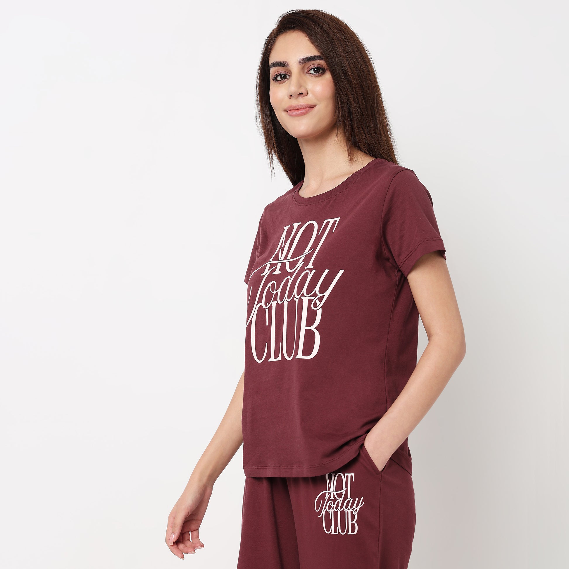 Cotton Printed Lounge T-Shirt