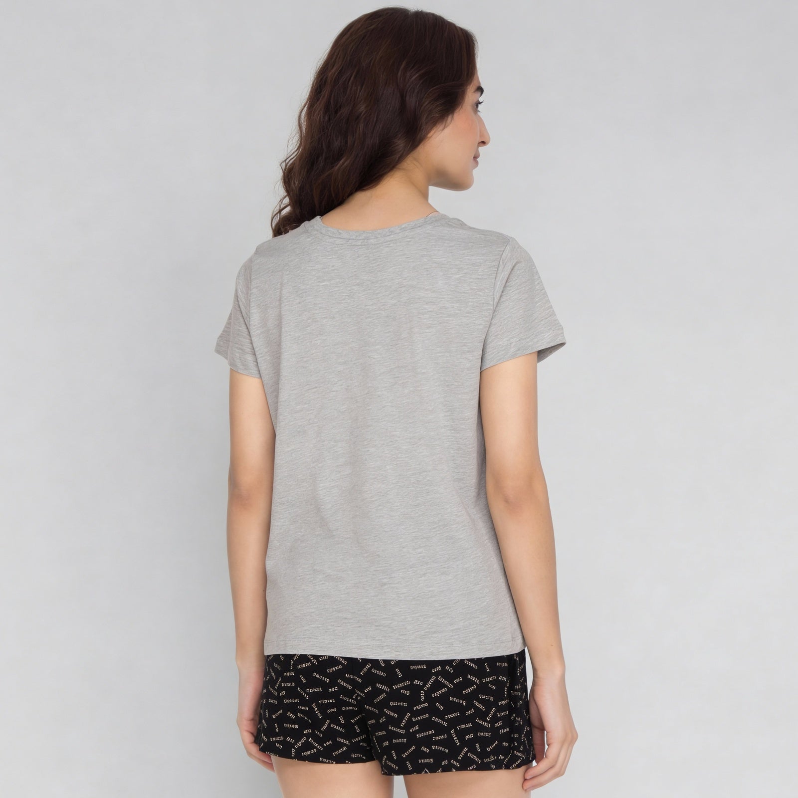 Cotton Printed Short Sleeve Sleepwear T-Shirt