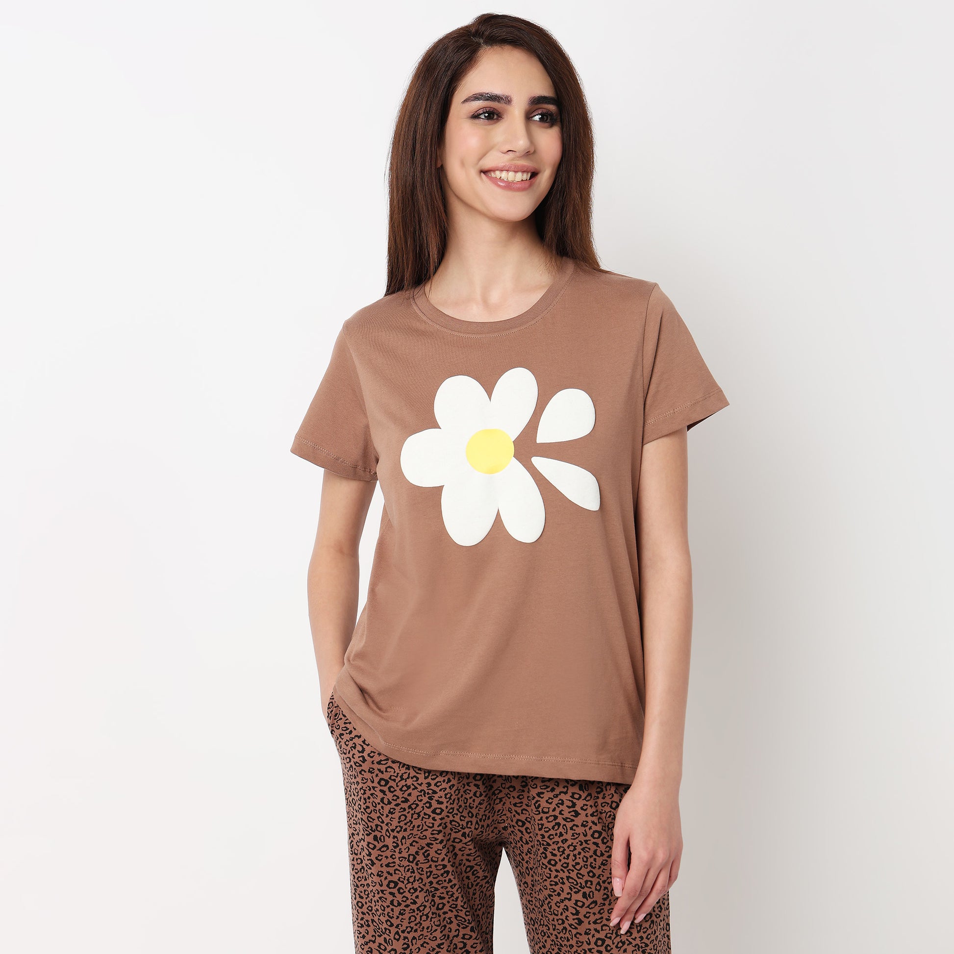 Cotton Printed Lounge T-Shirt