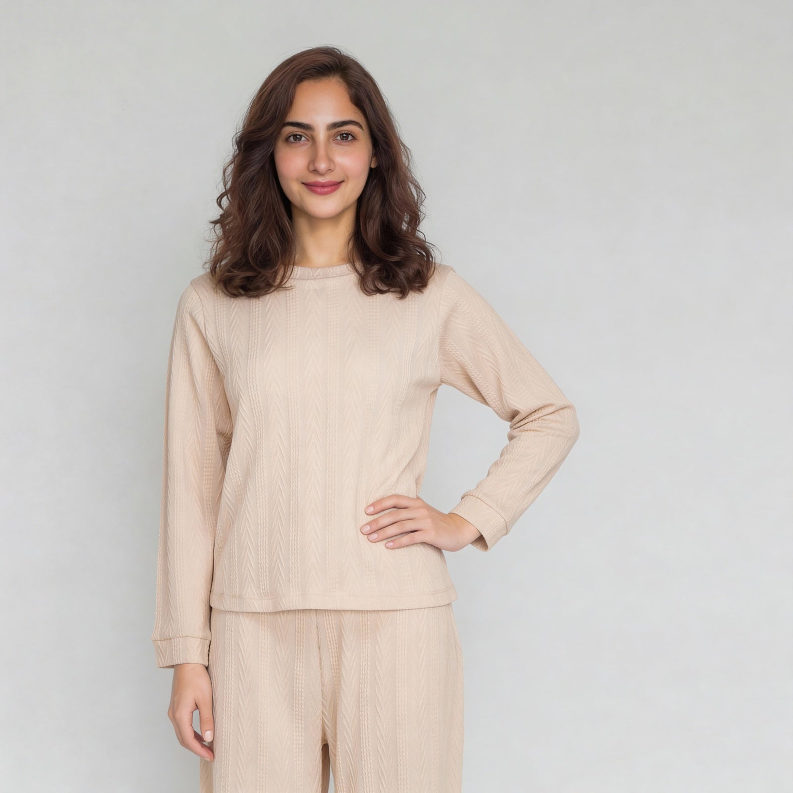 Structured Full Sleeve Lounge T-Shirt