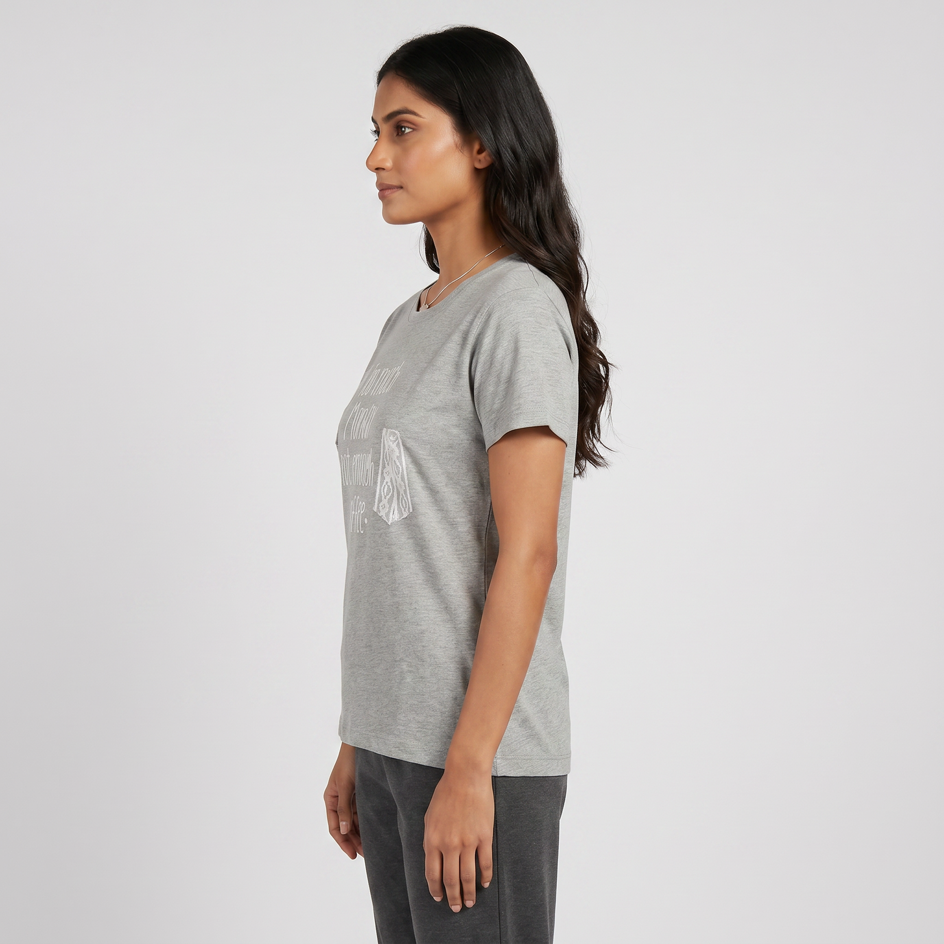Cotton Embroidered Lounge T-Shirt
