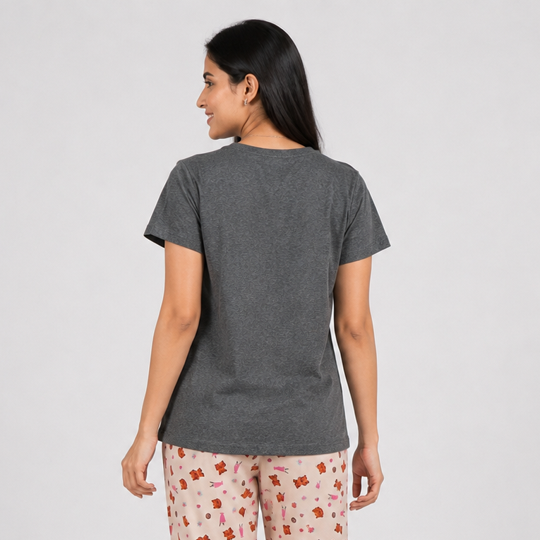 Cotton Printed Lounge T-Shirt