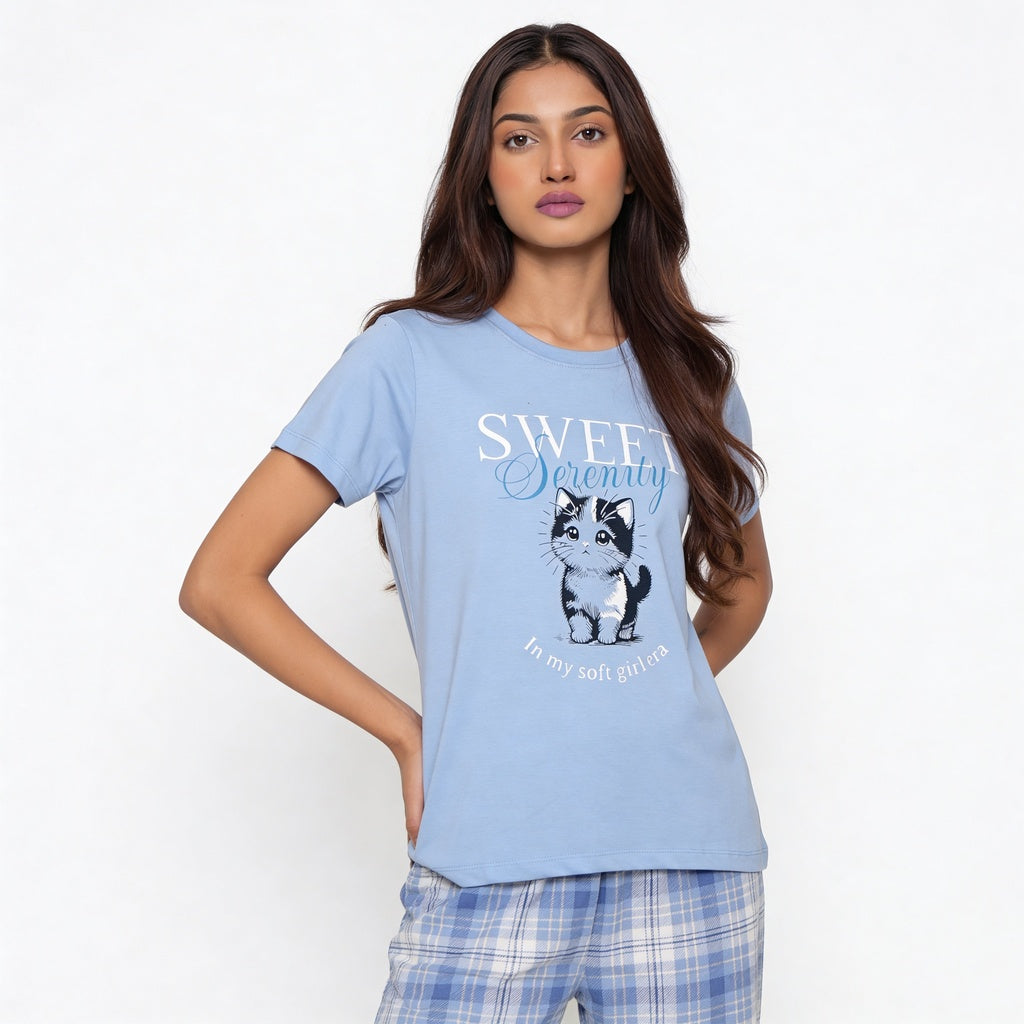 Cotton Printed Lounge T-Shirt