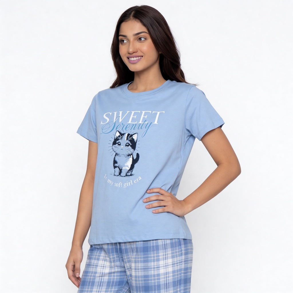 Cotton Printed Lounge T-Shirt