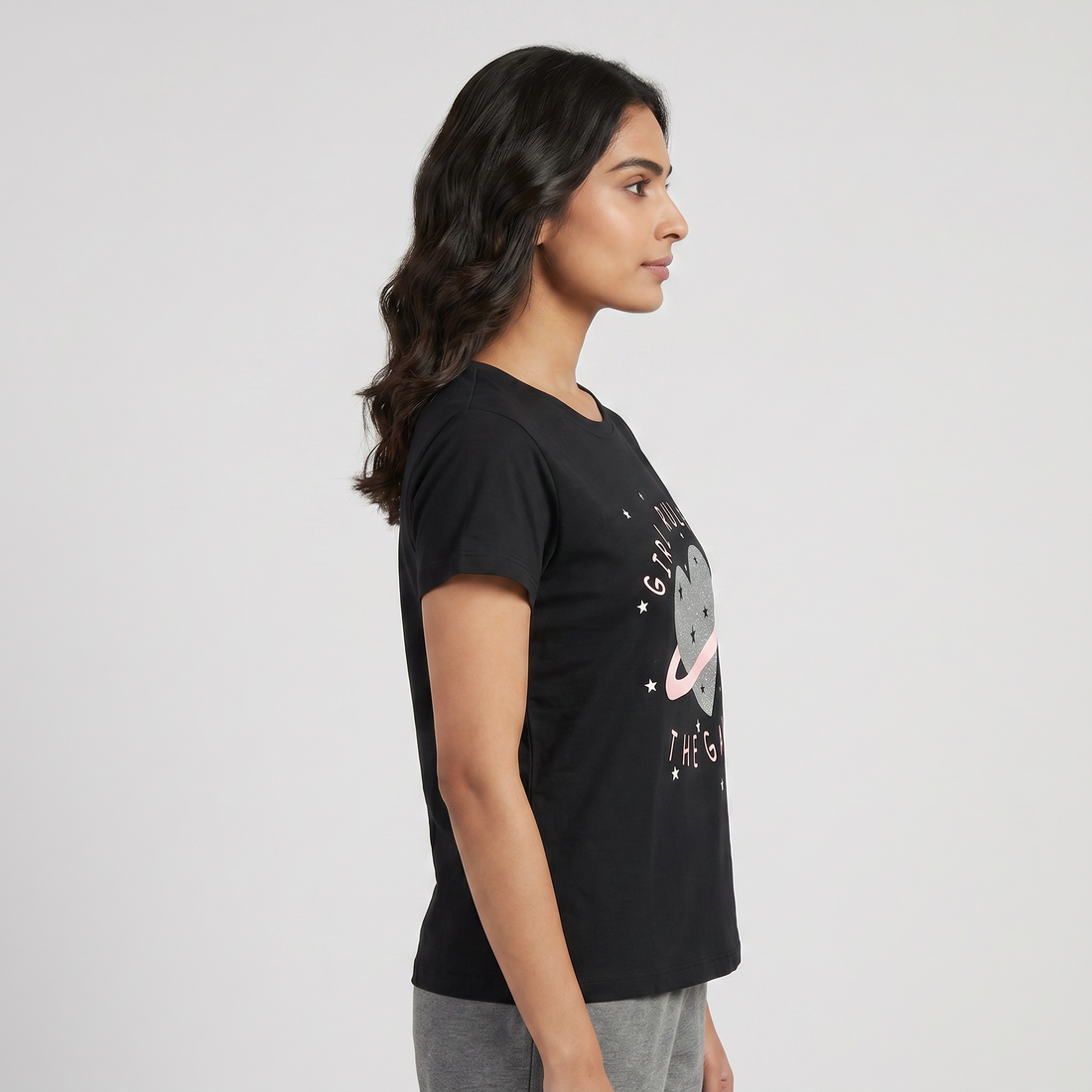 Cotton Printed Lounge T-Shirt
