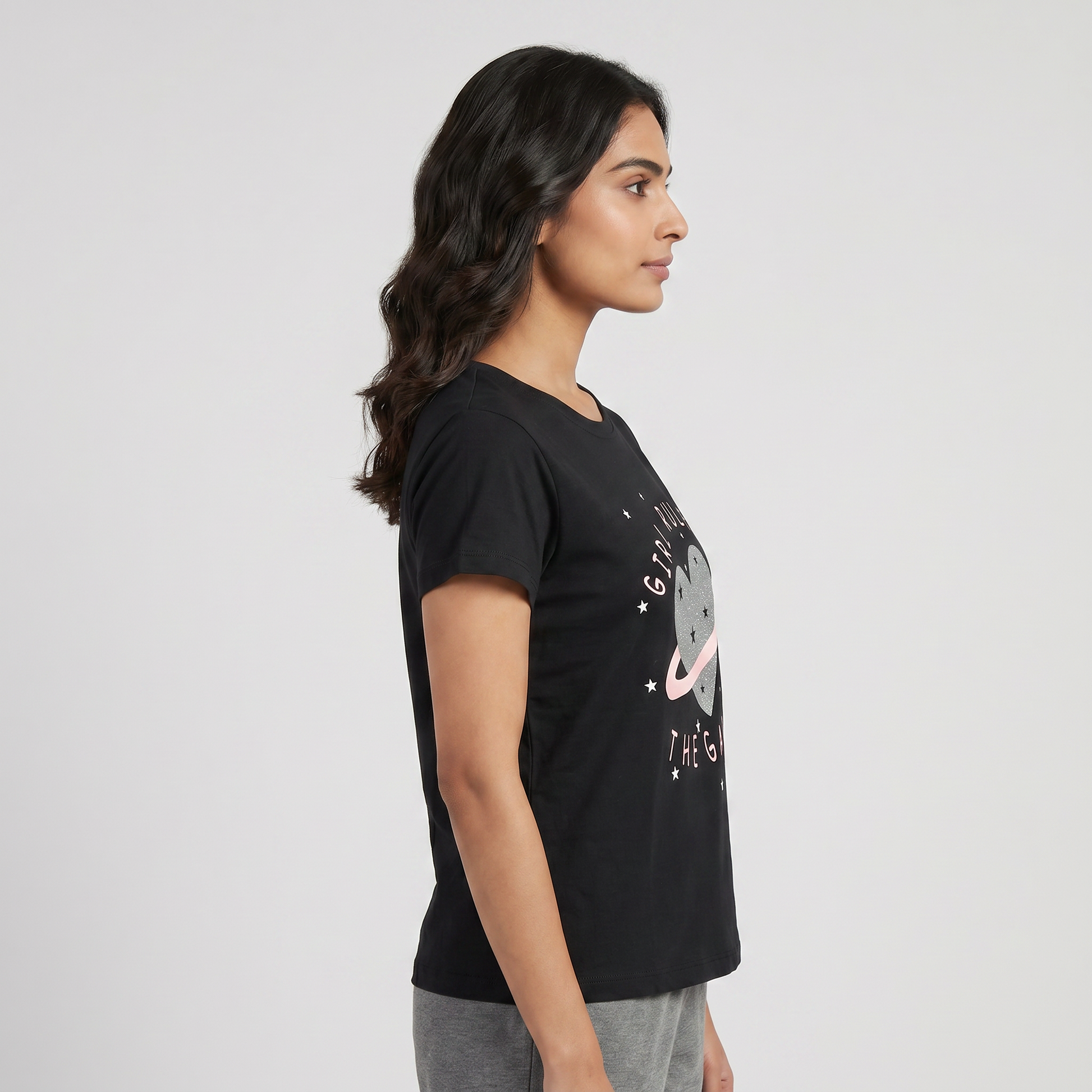Cotton Printed Lounge T-Shirt