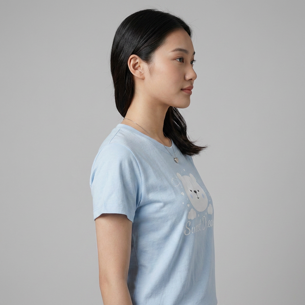 Relaxed Fit Abstract Sleepwear T-Shirt