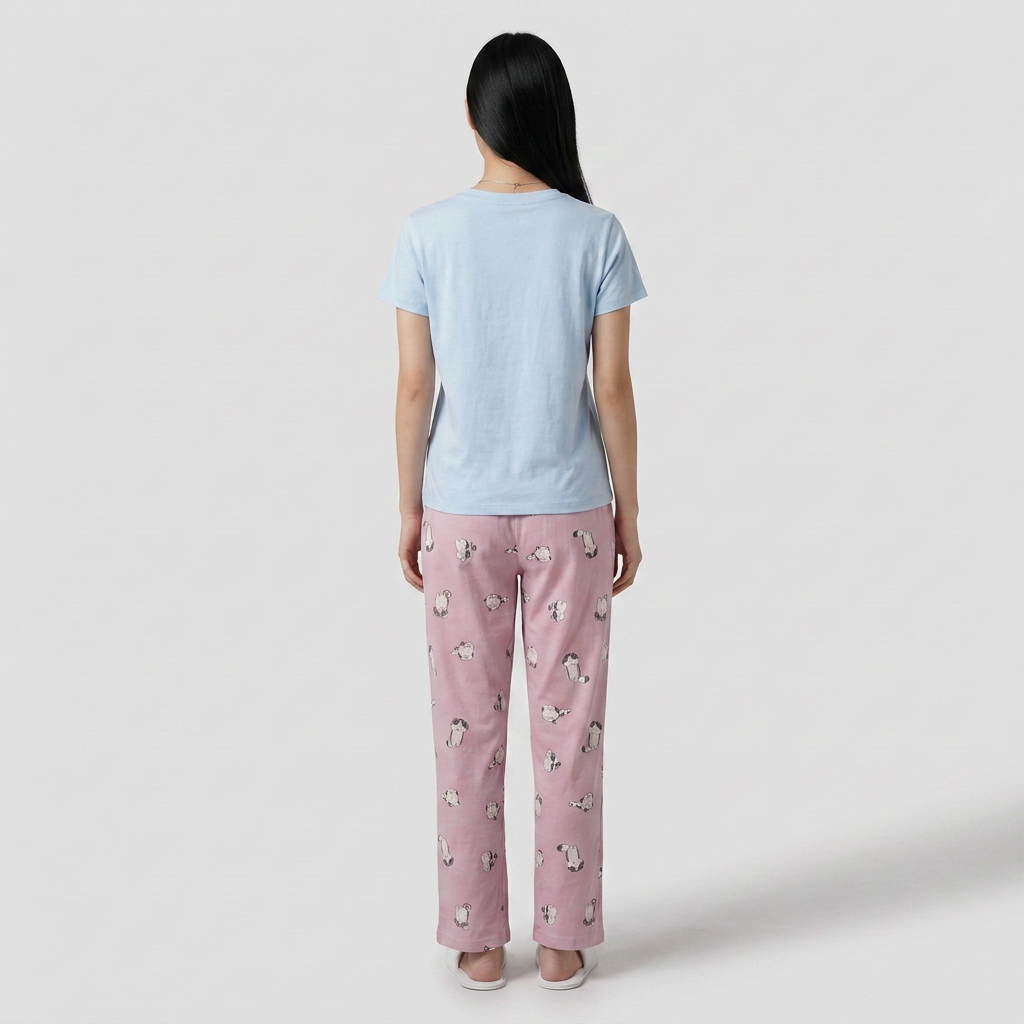 Relaxed Fit Abstract Sleepwear T-Shirt